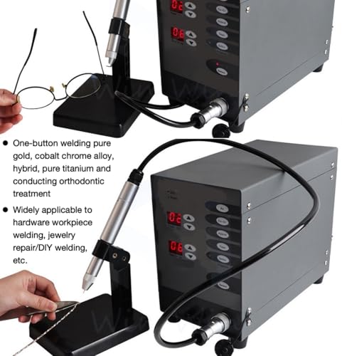 Soldador automático de joyas, máquina de soldadura por puntos CNC de 110 V 100 W, kit de soldadura permanente de joyería de arco de argón, 50A-600A para reparación de joyas de bricolaje, soldadura de