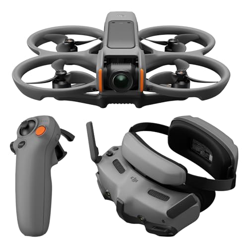 DJI Avata 2 Fly More Combo (1 batería), dron FPV con cámara 4K, experiencia inmersiva, protector de hélice integrado, fácil de girar/rodar, gafas 3 y RC Motion 3 incluidos, #6941565980083
