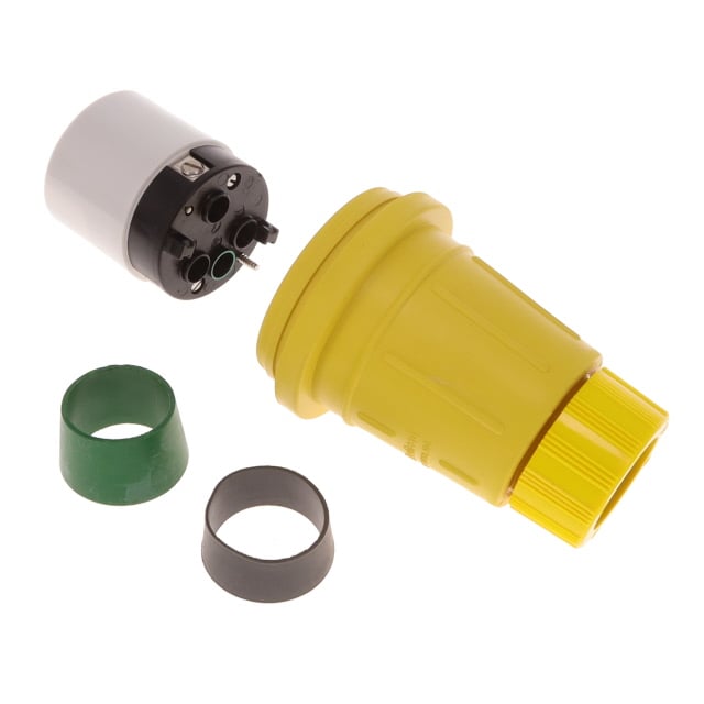 Molex 1301550161 Watertite 130155 NON-NEMA (3P4W), estilo California Clavija de conexión, hojas macho 50A 250VCA, 3 fase