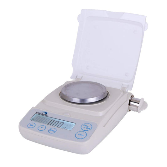 Scilogex SCI120P 120G x 0.001G Pro Balanza electrónica/báscula de alta precisión para joyería o laboratorio, bandeja de pesaje de acero inoxidable, protección contra sobrecarga