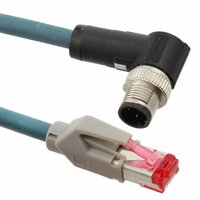 Phoenix Contact 1406122 - Circular de 04 pos macho a RJ45, 8p4c 6.56' (2.00m)