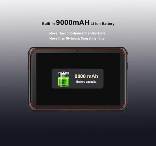 Escáner de tableta resistente de 8 pulgadas, tableta Android 13 Enterprise con motor de escáner de código de barras Honeywell N6603 1D y 2D integrado, WiFi y 4G LTE, para seguimiento de inventario de