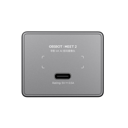 Cámara web OBSBOT Meet 2 4K Ultra HD con USB-C y tecnología IA, gris espacial OWB-2311-CES