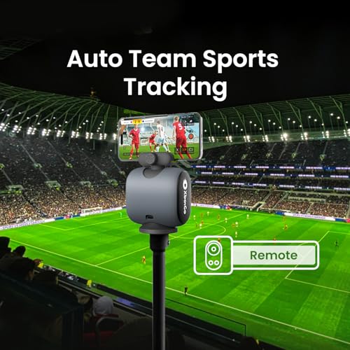 Cámara de acción deportiva Chameleon AI, sistema de seguimiento de cardán deportivo con seguimiento de equipos y jugadores, video COMS 4K, rotación de 360°, FOV de 120°, transmisión en vivo