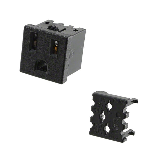 TE Connectivity AMP Connectors 208697-2 - NEMA 5-15R Receptáculo, enchufes hembra 10A 125VCA