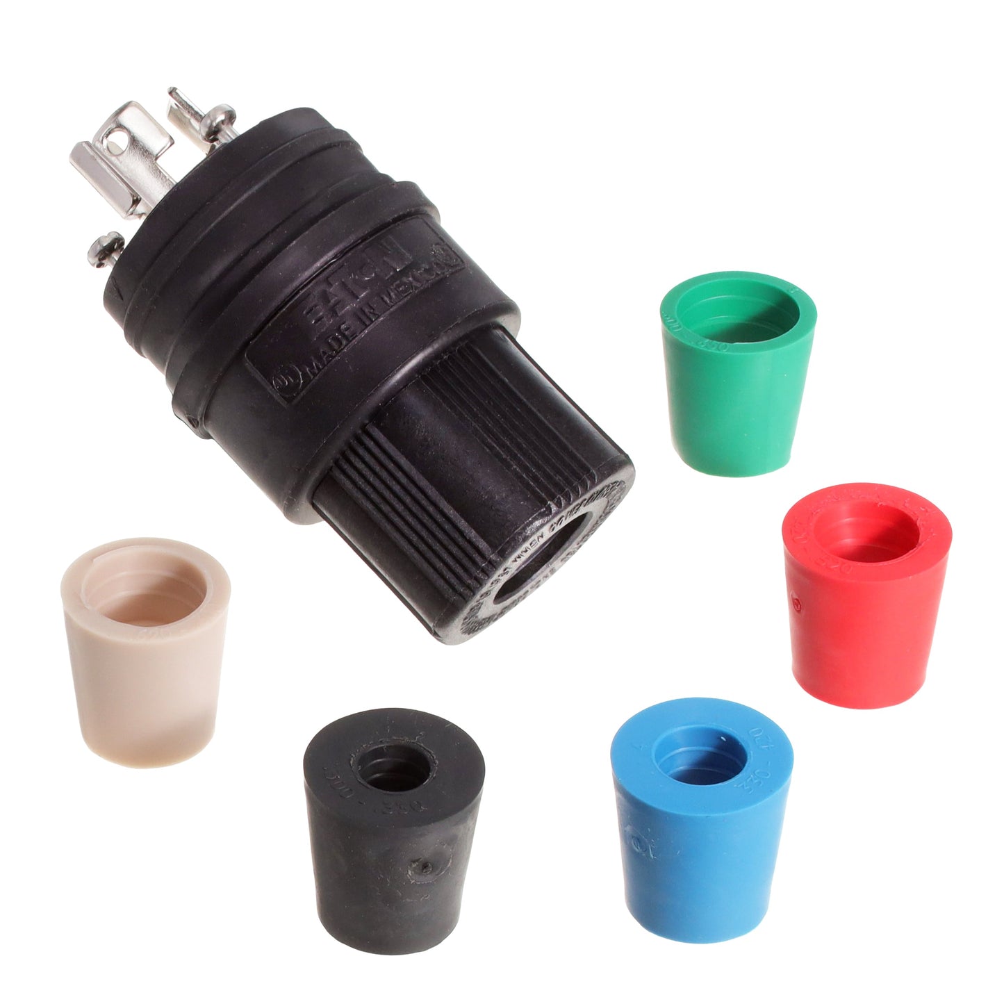 Eaton Wiring Devices 24W34BK - NEMA L7-15P Clavija de conexión, hojas macho 15A 277VCA