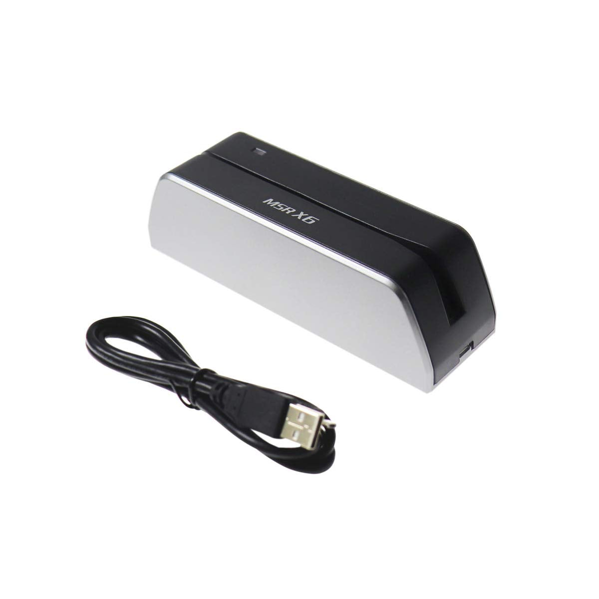 MSR X6 lector de tarjetas deslizantes escritor 3-pista USB MSRX6 compatible con MSR206 MSR605X MSR606