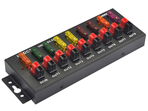 1 en 8 hacia fuera 40Amp conector divisor de potencia distribuidor fuente módulo de tira