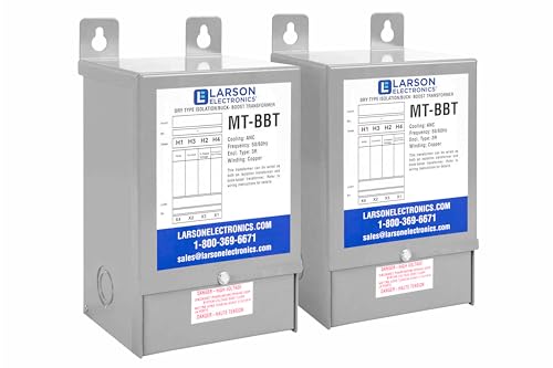 Larson Electronics Transformador 3 fases Buck y Boost - 208V primario - 240V secundario - 31.3 amperios en secundario - 50/60Hz