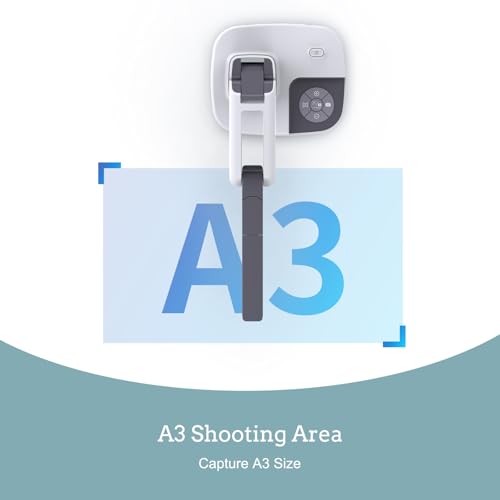 JOYUSING V513 HDMI/USB 13MP Cámara de documentos de dos modos para profesor, enfoque automático, luz LED para proyección en tiempo real, grabación de video, aprendizaje a distancia, funciona con y sin