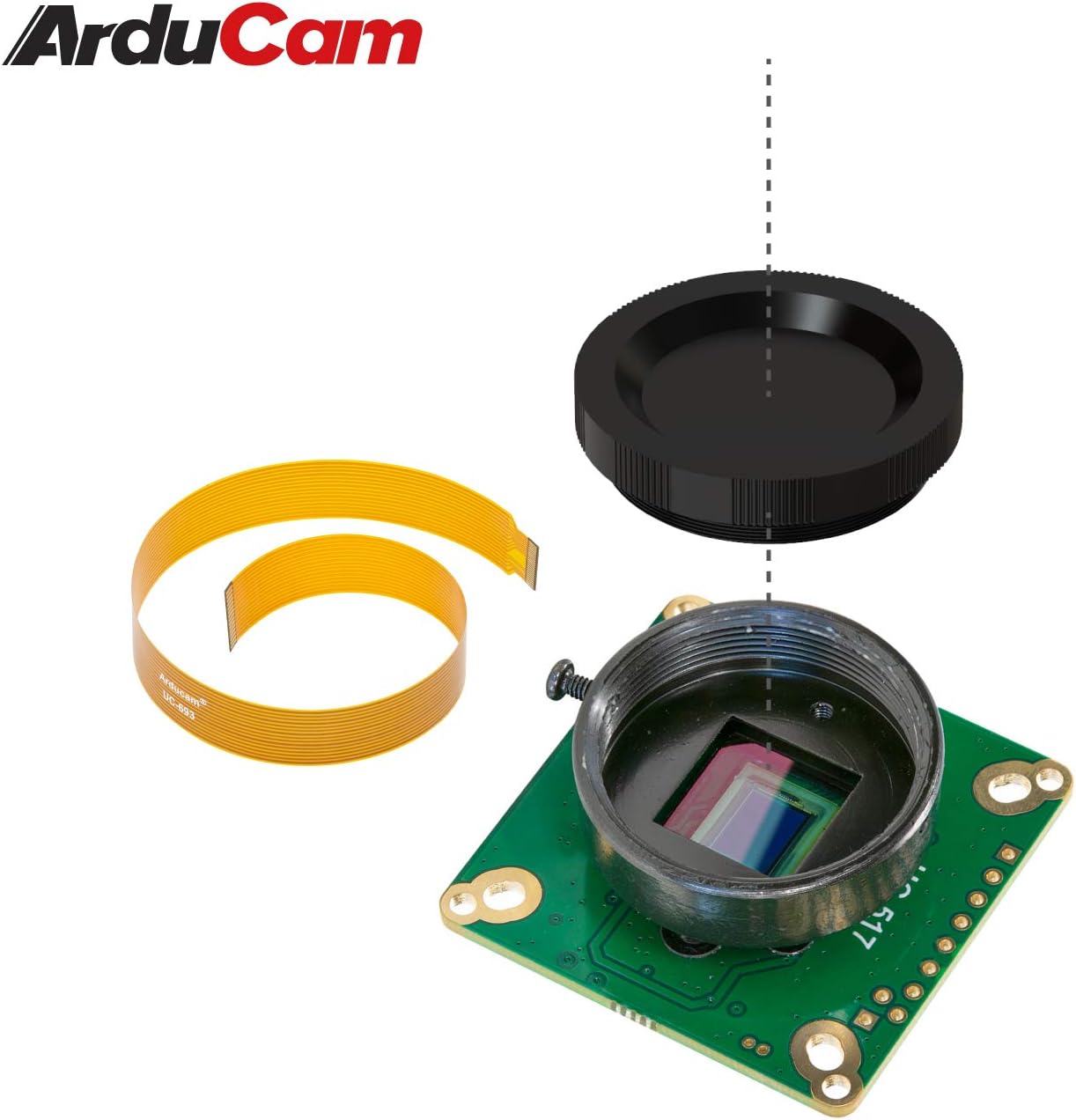 Arducam IMX477 HQ - Placa de cámara Jetson, 12.3MP Compatible con Nvidia Jetson Nano/Xavier NX, Raspberry Pi CM 3/3+ y CM 4