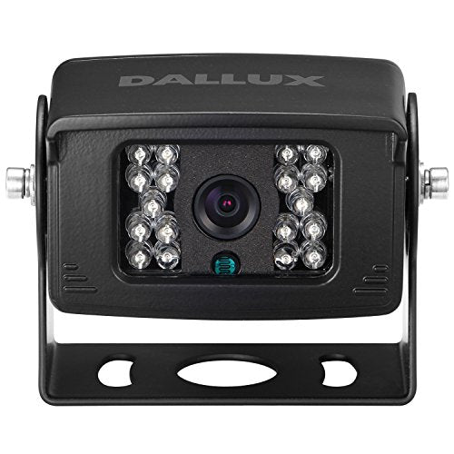 DALLUX Kit de cámara de respaldo para vehículo, cámara de visión trasera con monitor de 7 pulgadas + cable de cámara de 4 pines para autobús/camión/furgoneta/remolque/autocaravana/autocaravana/motor casa/camioneta/vehículo resistente (12V-24V)