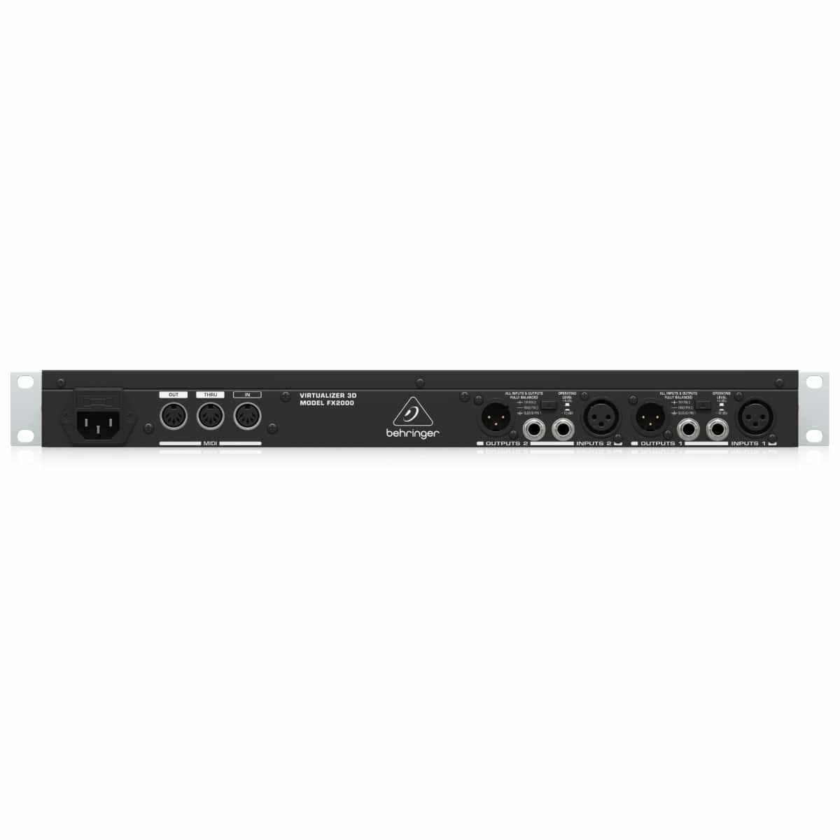 Procesador de efectos multimotor de alto rendimiento Behringer Virtualizer 3D FX2000