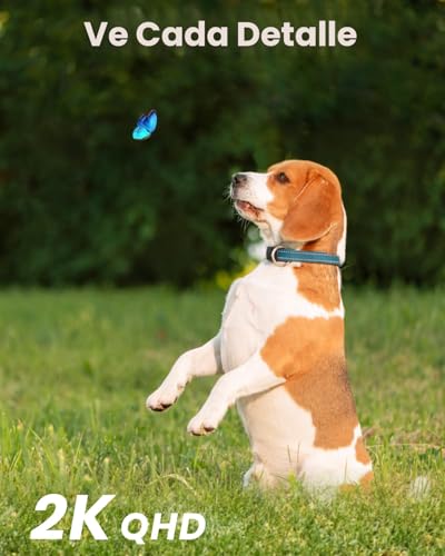 AOSU C9C Cámara solar de seguridad para exteriores – Cámaras de seguridad 100% sin cables, inalámbricas para exteriores para vigilancia en el hogar con panel solar fijo, vista panorámica de 360°