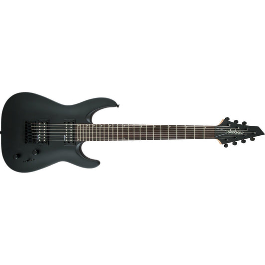 Guitarra eléctrica Jackson JS Dinky Arch Top JS22-7 DKA HT de 7 cuerdas, color negro satinado