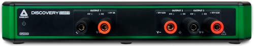 Digilent Fuente de alimentación programable USB de descubrimiento DPS3340: Fuente de alimentación programable de CC variable de tres canales
