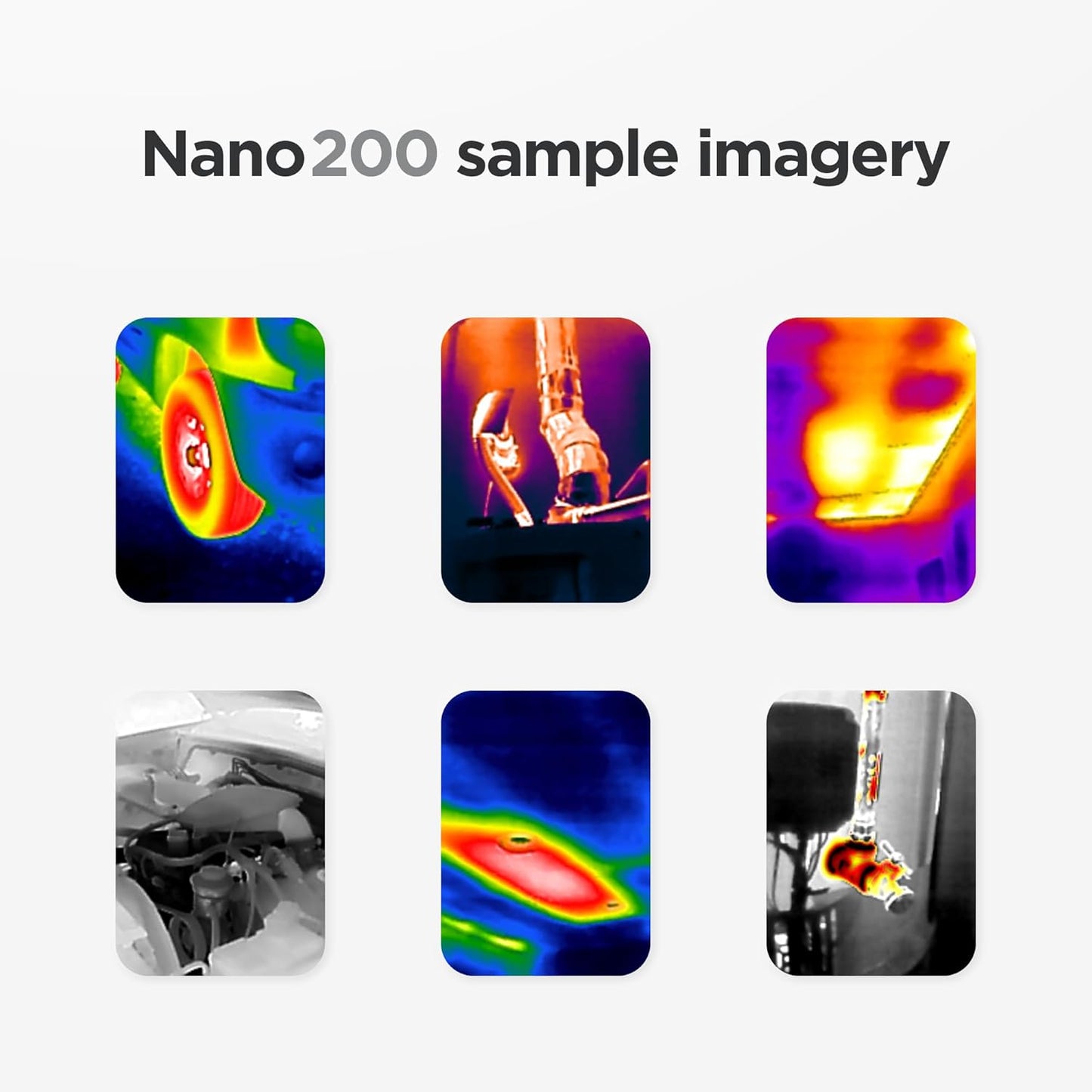 Seek Thermal - Cámara térmica Nano 200 para Apple iOS con conector Lightning, cámara térmica para iPhone, cámara térmica de alta resolución de 200 x 150, velocidad de cuadro de imágenes de 25 Hz, -4