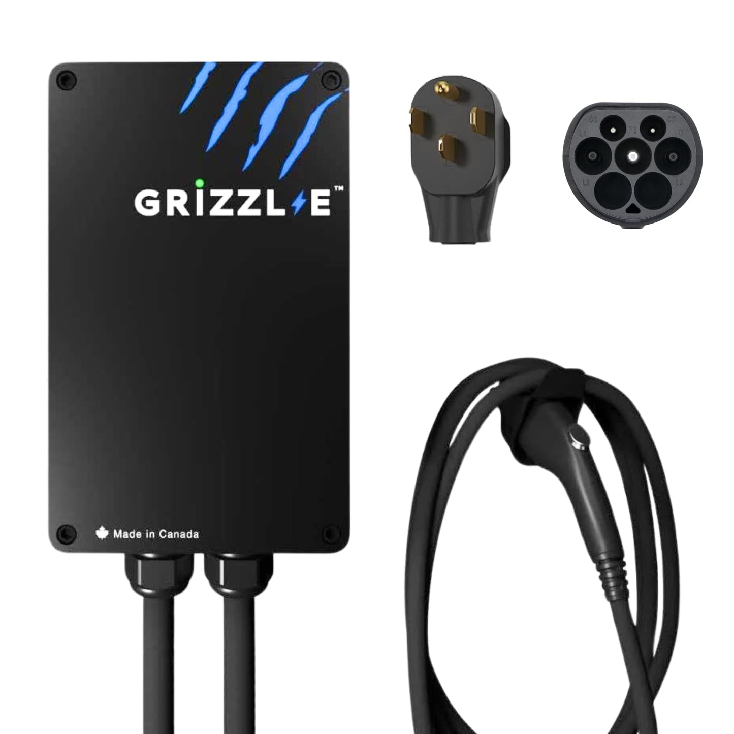 Grizzl-E GBT Classic Cargador de vehículo eléctrico Nivel 2 hasta 40A-10 kW/h, estación de Carga para Interiores/Exteriores con certificación UL-NOMmx, Enchufe NEMA 14-50, Cable Premium de 7.3 Metros