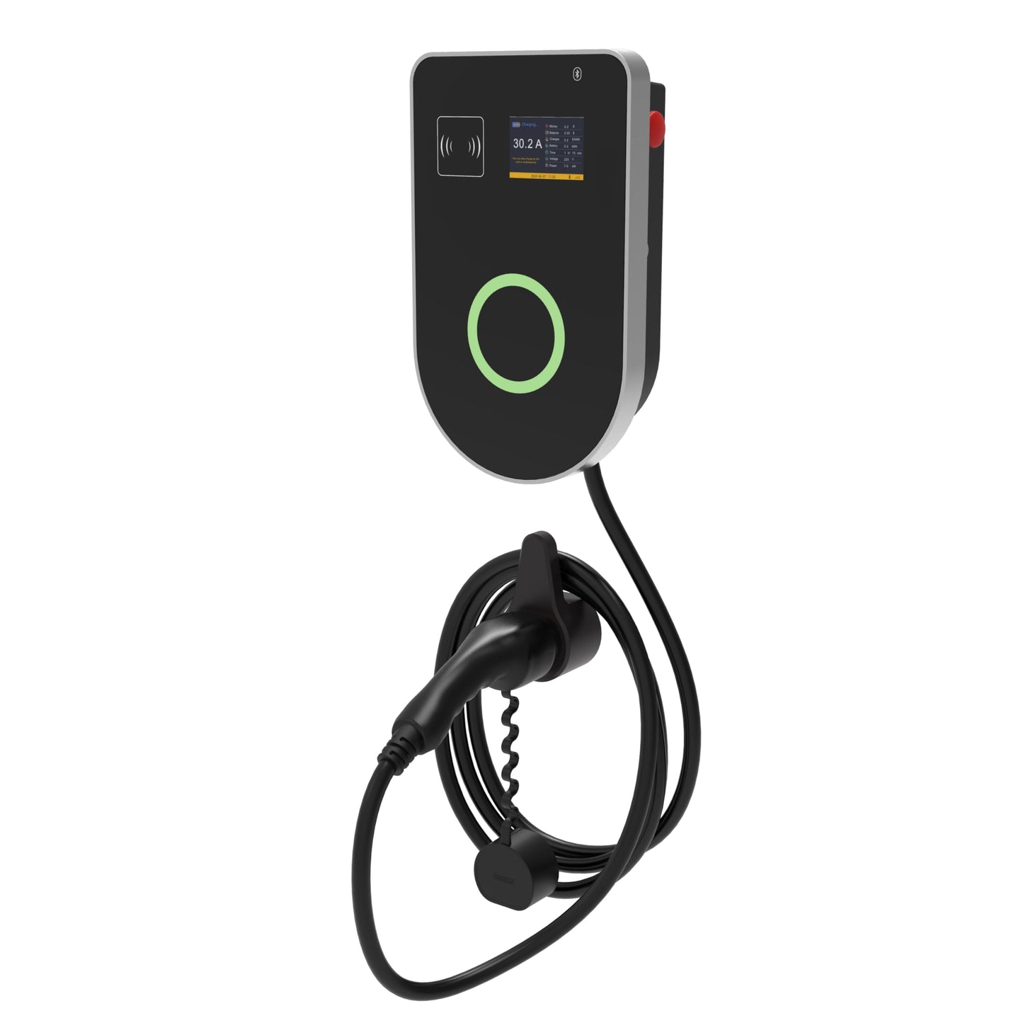 Advanced Ninja – Estación de Carga de 11 kW Wallbox con Cable de 5 Metros y Conector Tipo 2, Bluetooth y Coche 440 para Coches eléctricos e híbridos YLEV11K-Y2