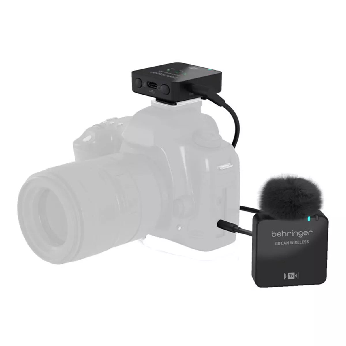 Sistema de micrófono inalámbrico digital con clip Behringer GO CAM para creadores de contenido 0508-AAT86-001
