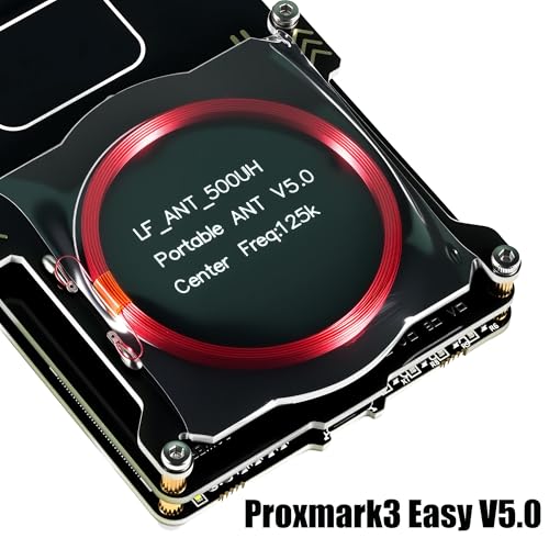 Proxmark3 Easy V3.0 DEV Kit, RDV4 ID de memoria M1 IC RFID lector de tarjetas descifrador descodificador con antena integrada, 5 tarjetas de identificación HF LF IC