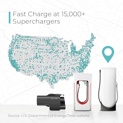 Lectron Tesla Supercharger (NACS) a CCS - Adaptador de vehículo eléctrico - 500 amperios / 1,000 V - Carga rápida tu CCS1 EV en supercargadores Tesla con enchufe Vortex