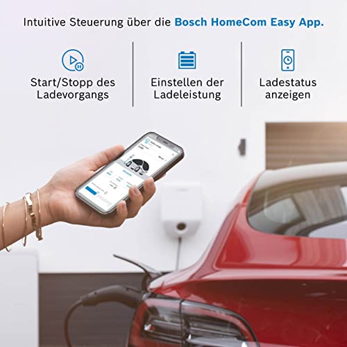 Bosch Power Charge 7000i - Wallbox - hasta 11 kW - Cable de carga: IEC Tipo 2 - Incluye conexión WiFi y Ethernet - Cable de 7,5 m