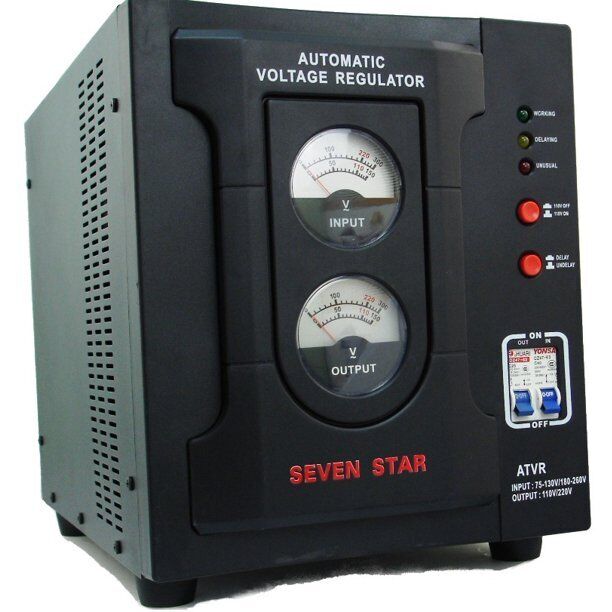 Transformador convertidor de voltaje de 15,000 W y regulador de voltaje automático 110V A 220V REGULADOR Y ESTABILIZADOR DE VOLTAJE