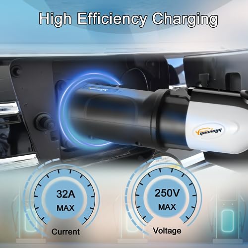 GUWIEYG - Adaptador de carga EV tipo 1 a GBT, adaptador de carga para vehículos eléctricos SAE j1772 a GB/T EV adaptador de carga