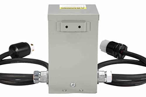 Transformador reductor precableado de 1 fase Buck/Boost - 240V primario - 208V secundario - 30 amperios - 50/60Hz #235599