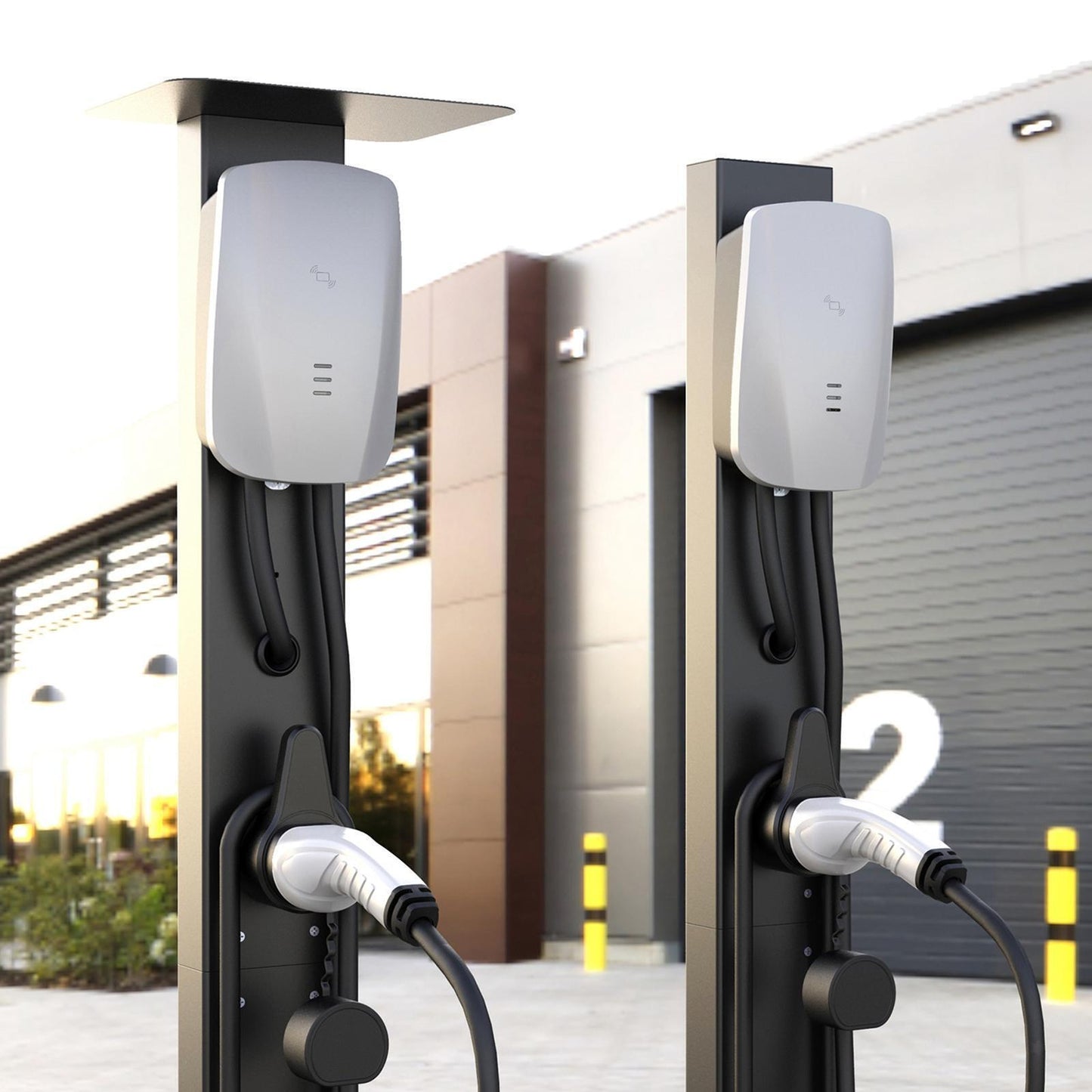 EV Charger Pedestal Universal Stand Vehicle Charging Pile Mounted EV Charging Station