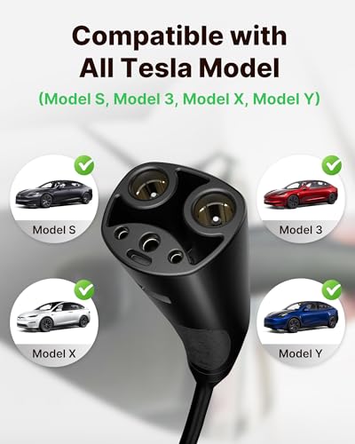Autel NACS - Cargador inteligente para vehículos eléctricos de nivel 2 para el hogar, hasta 50 amperios, estación de carga eléctrica eléctrica de 240 V cableada, estación de carga para Tesla #AC LW-106001424