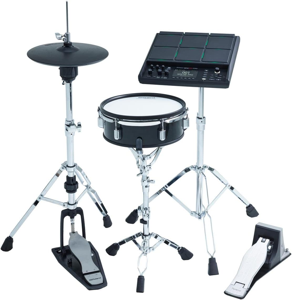 Roland Batería de muestreo insignia SPD-SX PRO y otros músicos | 9 superficies de reproducción, 8 entradas de disparo externas, pantalla a color, LED de almohadilla personalizable, FX a bordo y más