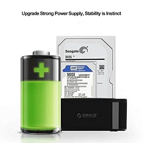 Zopsc USB 3.0 SATA/IDE HDD Estación de acoplamiento de tres bahías sin conexión Clon HUB lector 12V/3A Fuente de alimentación independiente Estación de acoplamiento de disco duro externo (US) 100-240V