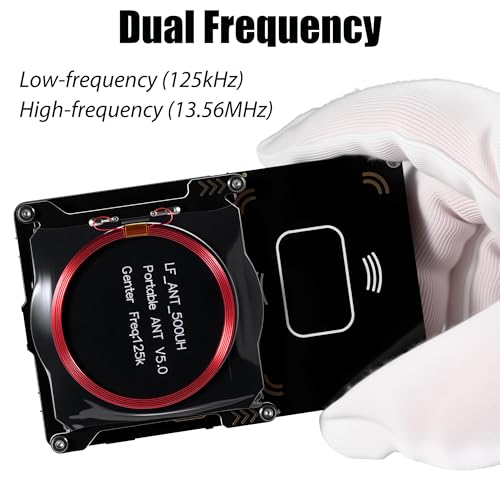 Proxmark3 Easy V3.0 DEV Kit, RDV4 ID de memoria M1 IC RFID lector de tarjetas descifrador descodificador con antena integrada, 5 tarjetas de identificación HF LF IC