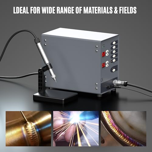 Soldador automático de joyas, máquina de soldadura por puntos CNC de 110 V 100 W, kit de soldadura permanente de joyería de arco de argón, 50A-600A para reparación de joyas de bricolaje, soldadura de