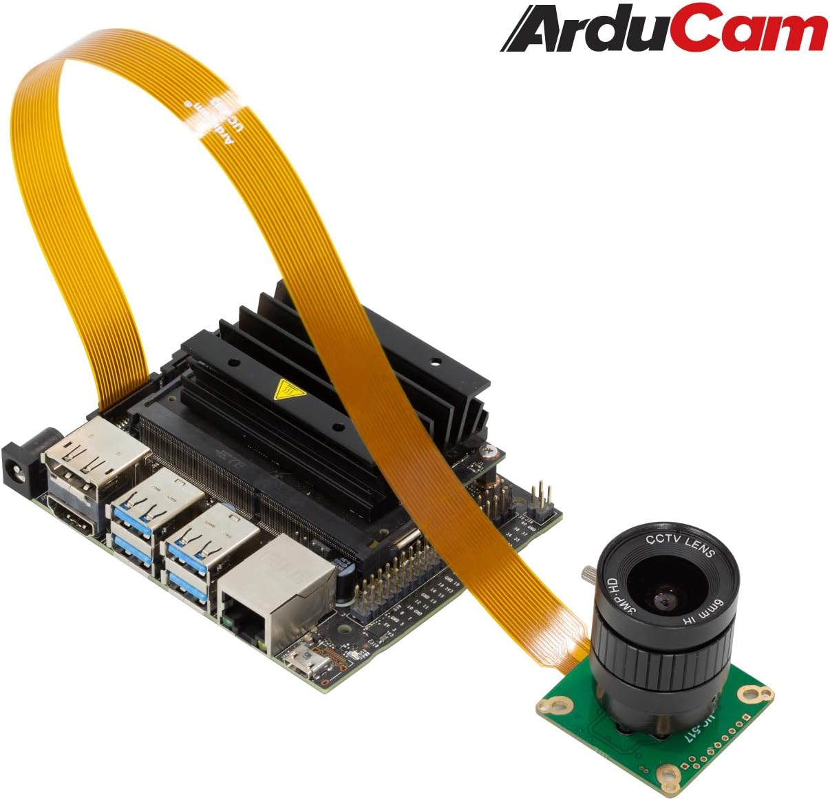 Arducam IMX477 HQ - Placa de cámara Jetson, 12.3MP Compatible con Nvidia Jetson Nano/Xavier NX, Raspberry Pi CM 3/3+ y CM 4