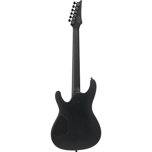 Guitarra eléctrica Ibanez S Iron Label Series S721RB, color negro mate.