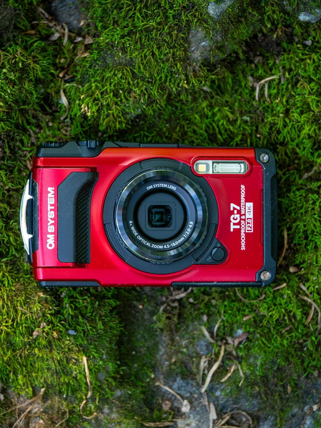 OM SYSTEM Tough TG-7 - Cámara subacuática negra, impermeable, a prueba de congelación, brillo de alta resolución, video 4K 44x Macro Shooting (Successor Olympus TG-6)