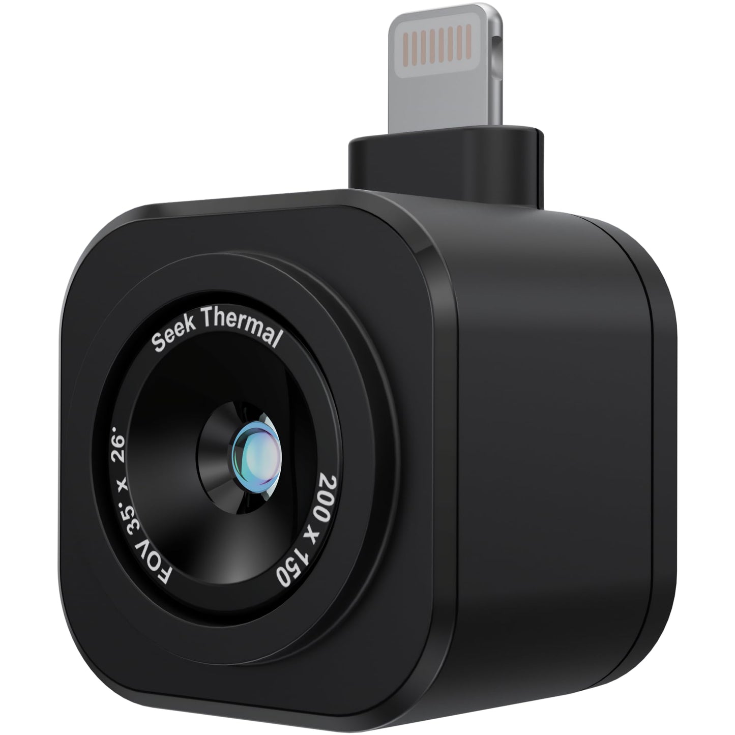 Seek Thermal - Cámara térmica Nano 200 para Apple iOS con conector Lightning, cámara térmica para iPhone, cámara térmica de alta resolución de 200 x 150, velocidad de cuadro de imágenes de 25 Hz, -4