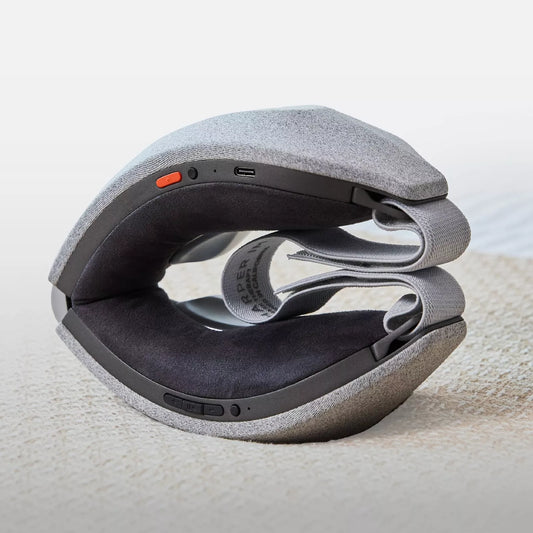 Máscara de ojos Sharper Image RealTouch, masajeador de frío y calor, color gris 1016957