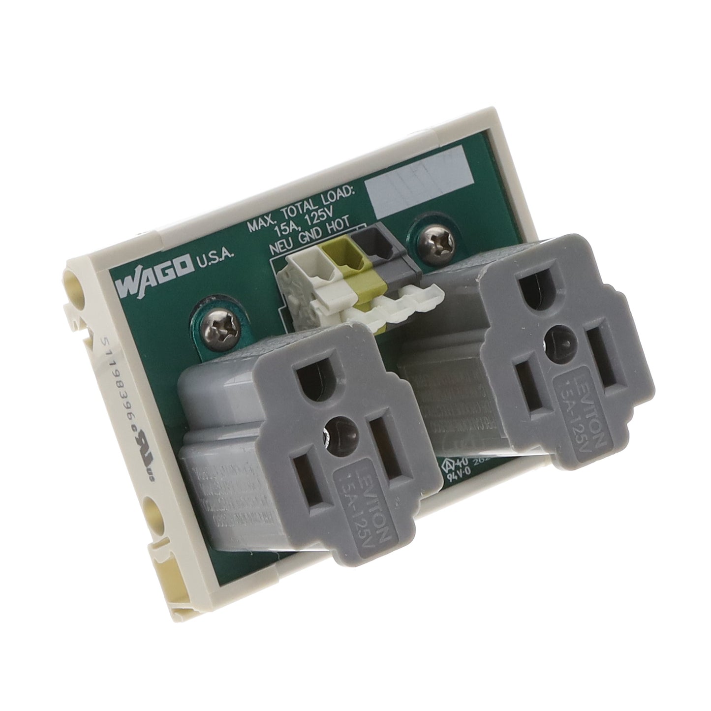 WAGO Corporation 8002-025/K050-0613/000-8000 8002 NEMA 5-15R Receptáculo, enchufes hembra - -
