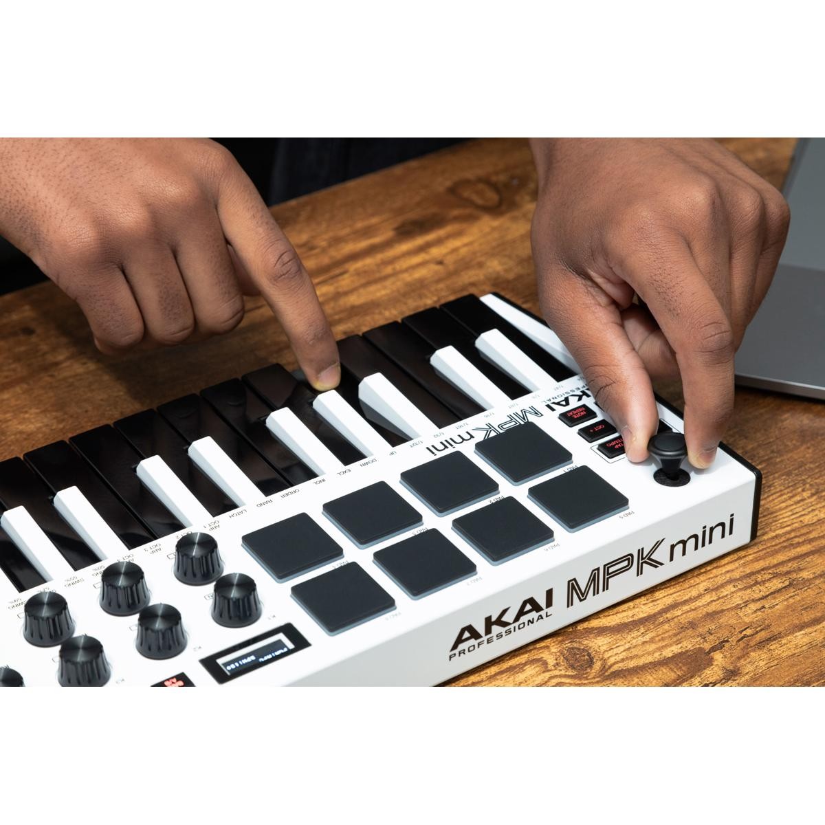 Akai MPK Mini MK3 Controlador MIDI de 25 teclas, blanco #MPKMINI3W