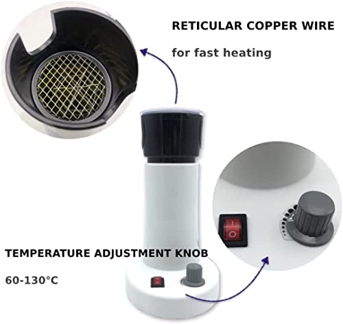 Calentador del marco de las gafas, ajustador óptico del marco del aire caliente 110V, temperatura 140.0-266.0 °F ajustable