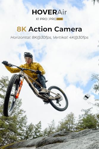 Cámara voladora de acción X1 PROMAX 8K, dron plegable con cámara con velocidad de seguimiento de 42 KM/H, más de 10 modos de vuelo completamente automáticos - ZZ-H-1-004