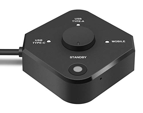 QuattroPod USB | 5G WiFi Wireless Presentación Facility USB A y USB C Transmisor y receptor para transmisión 4K desde ordenador portátil, PC, smartphone a HDTV/proyector