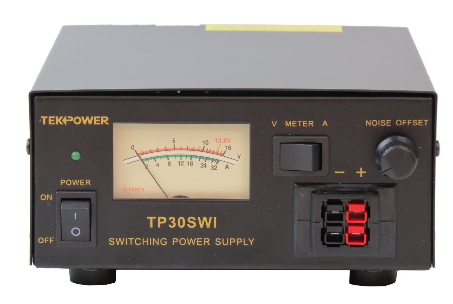 Tekpower Pantalla analógica TP30SWI 30 Amp DC 13.8V Fuente de alimentación conmutada con compensación de ruido