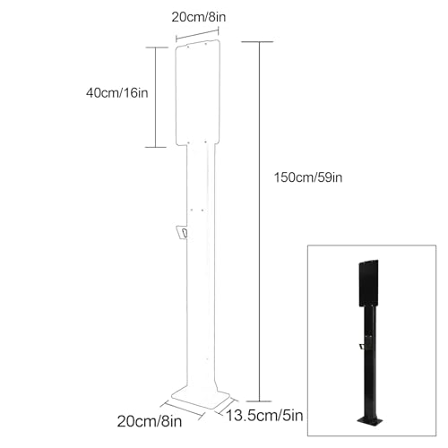 Pedestal de cargador EV para exteriores, pila de vehículos eléctricos, estaciones de carga de vehículos eléctricos, poste de soporte para estación de carga EV, compatible con conector móvil