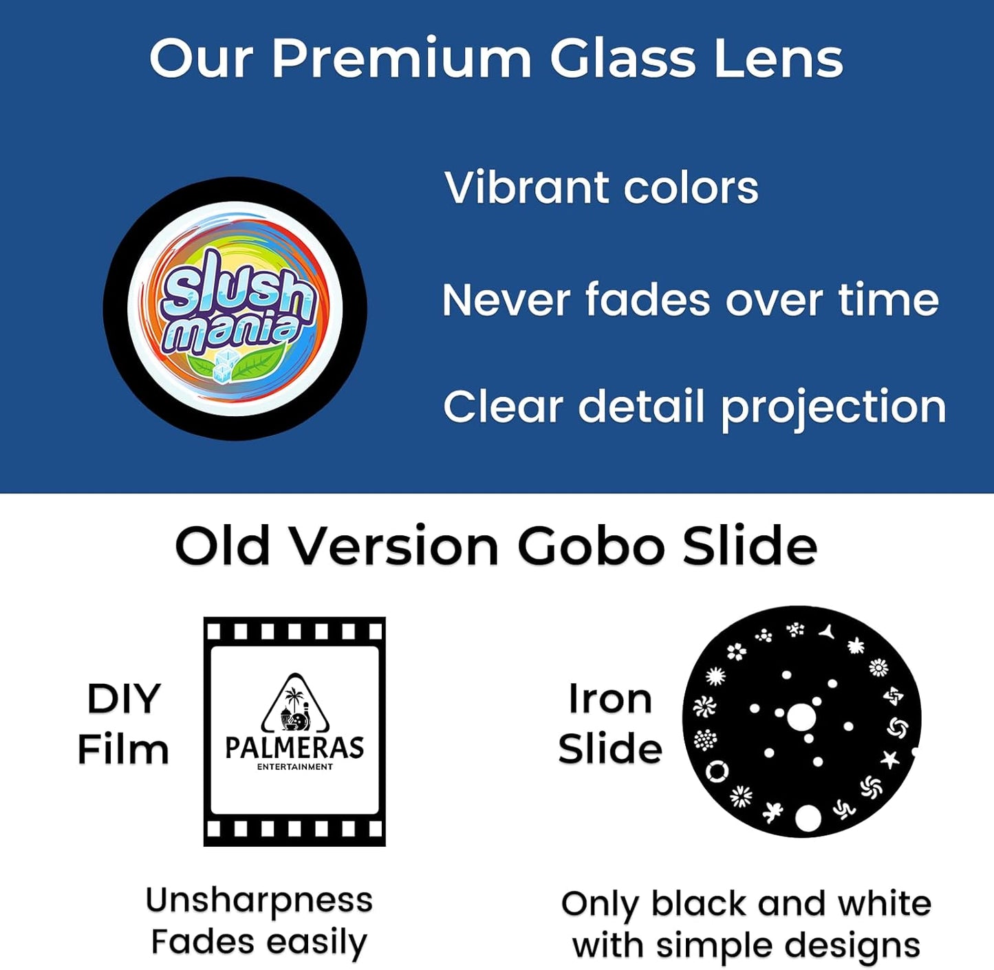 30W Proyector de Gobos con Logotipo para Negocios-Sistema de Refrigeración Dual-Proyector de Logo Luz LED de Imagen con Lente de Cristal Gratuito y Mando a Distancia - Uso en Interiores