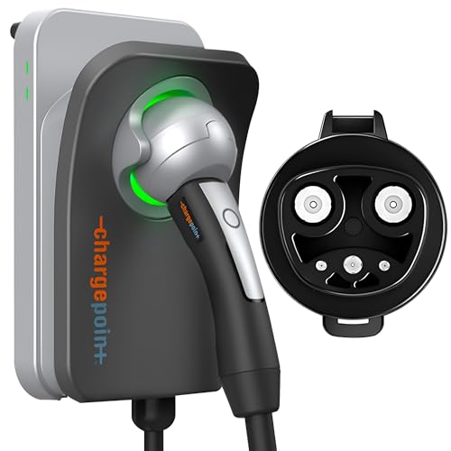 ChargePoint HomeFlex - Cargador eléctrico de nivel 2, estación de carga NACS cableada, compatible con Tesla, solución de carga rápida para vehículos eléctricos 	CPH50-HARDWIRE-L23-NACS